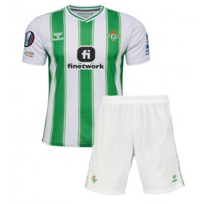 Maillot de foot Real Betis Domicile enfant 2023-24 Manches Courte (+ pantalon court)